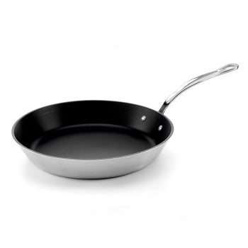 28cm Classic Non-Stick S/Steel Triply Frying Pan From Samuel Groves