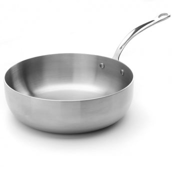 Classic 26cm Stainless Steel Triply Chefs Pan From Samuel Groves